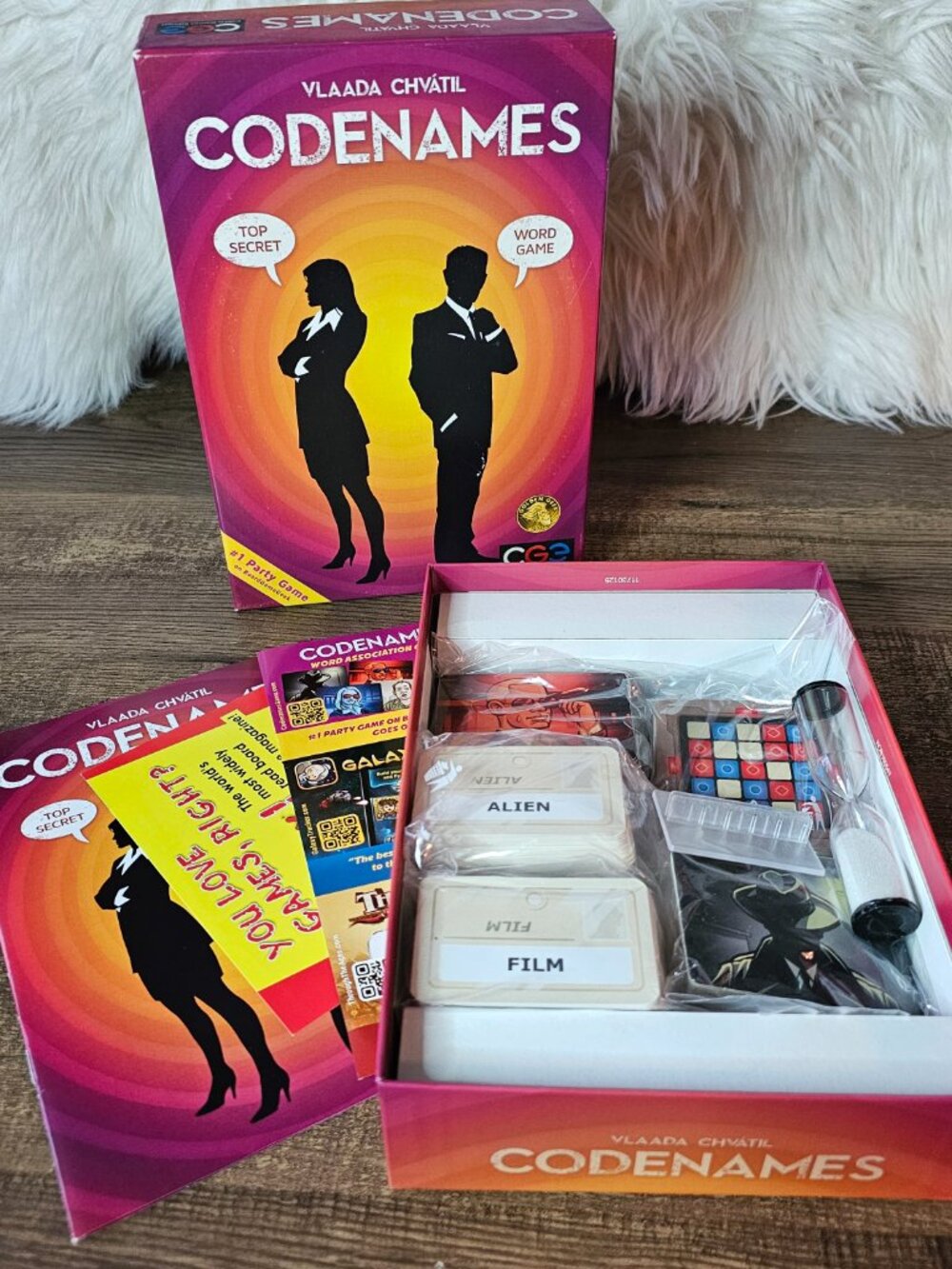 Codenames Board Game Vlaada Chvatil Complete Party Word Game Czech Games Edition